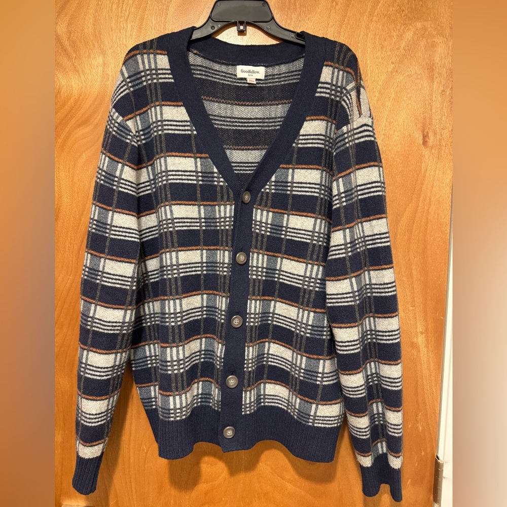 Goodfellow Plaid Cardigan | Size XXL